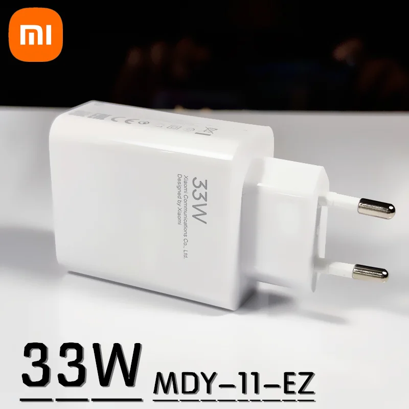 Original Xiaomi 33W Fast Charger EU Turbo Charge 2M 1.5M Type C Cable For Mi 10 9 10T Lite POCO X3 NFC Redmi K40 Note 9 10 Pro: IL