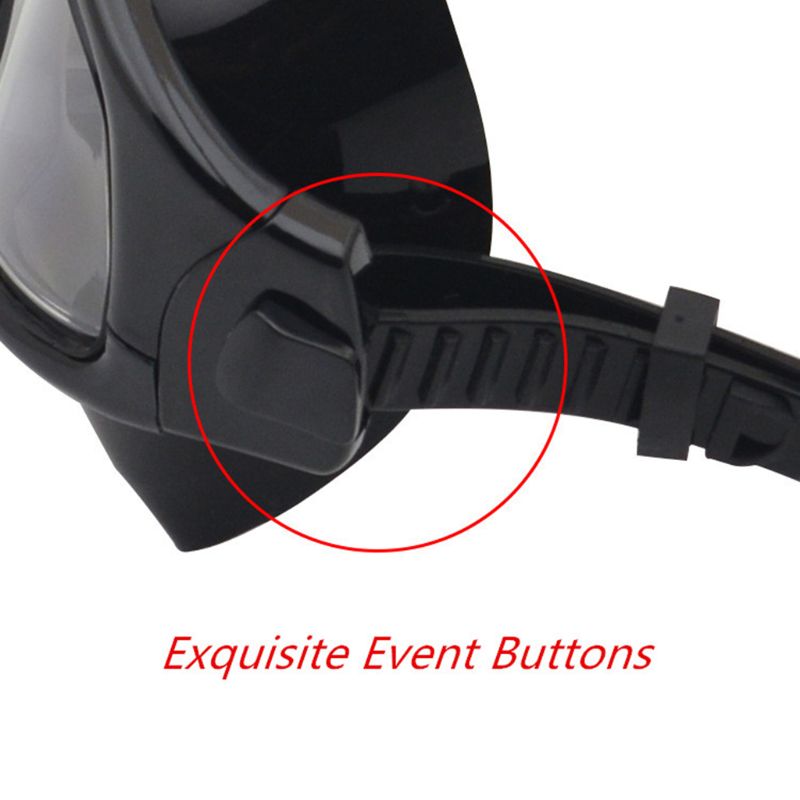 Voksen dykkermaske silikon fridykkingsbriller under vann bergingsmaske