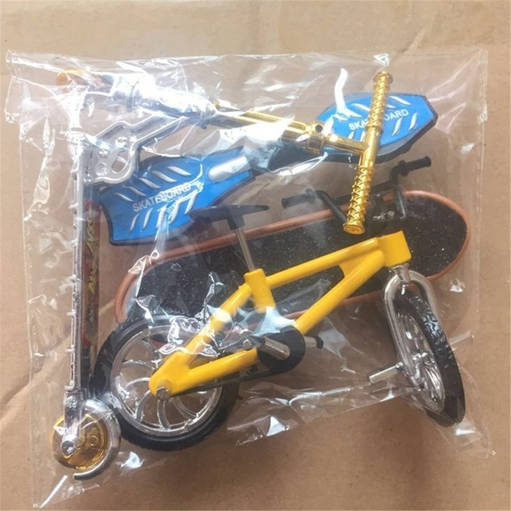 Finger Bicycle Finger Skateboard Toy Set Bicycle+Skateboard+Vitality Board+Scooter