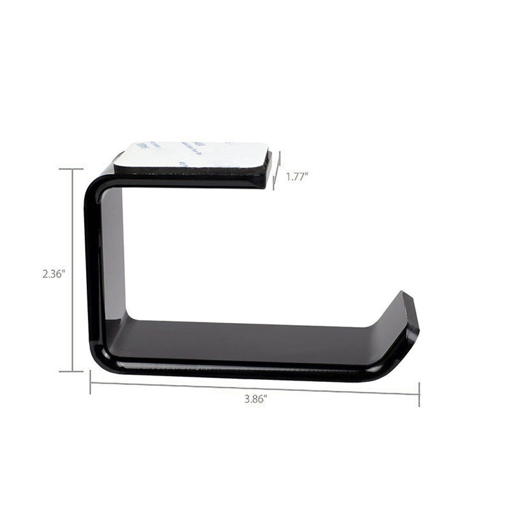 1 pièces/2 pièces autocollant acrylique casque support cintre sous bureau mural casque support crochet écouteur collant présentoir