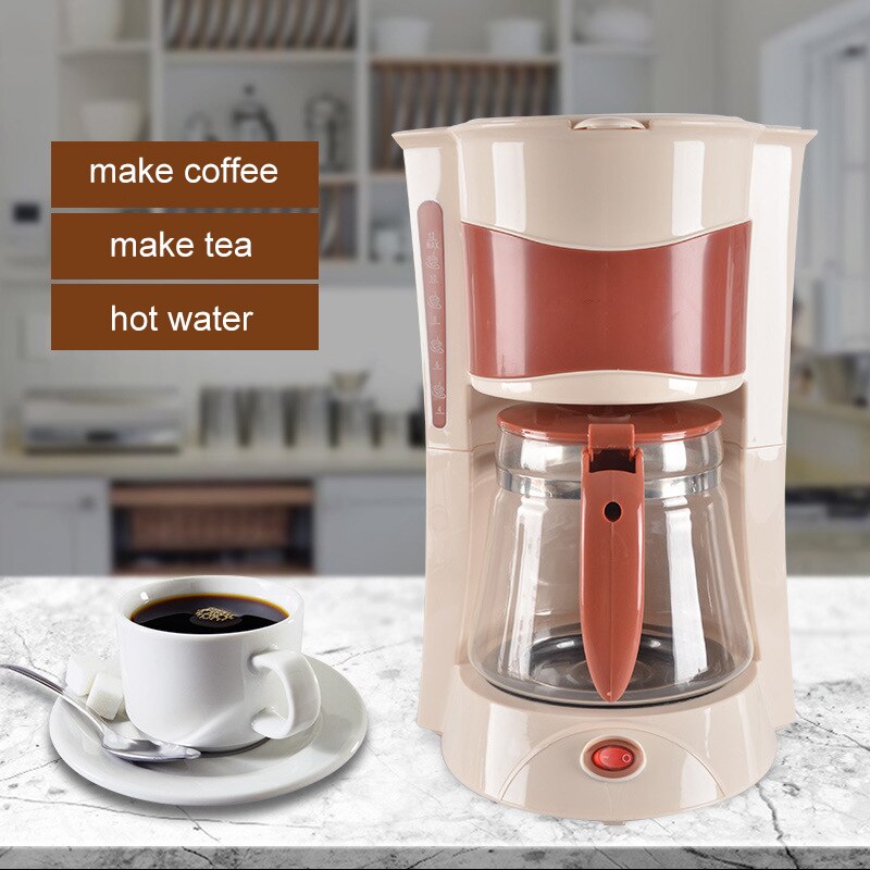 1300ml 800w automatisk kaffebryggare elektrisk kaffekanna moka kaffekokare av livsmedelskvalitet för bryggmaskin