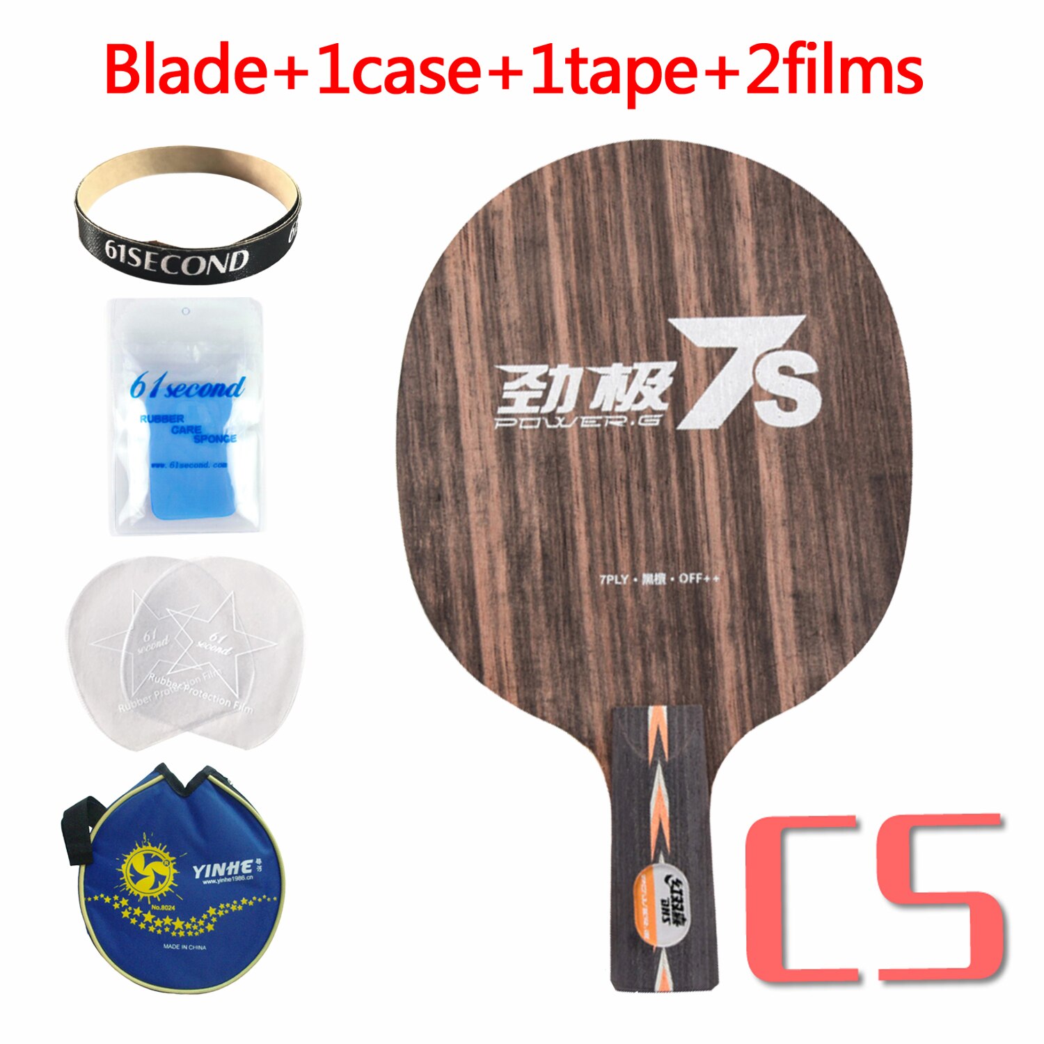 DHS POWER.G7 PG7 PG7S PG.7 PG 7 Table Tennis PingPong Blade: 7S CS with LYM case