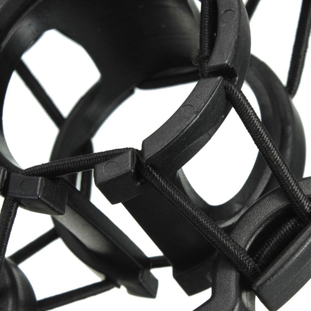 Universal Microphone Bracket Condenser Mic Shock Bracket Recording Studio Mount Mic Clip Black Holder