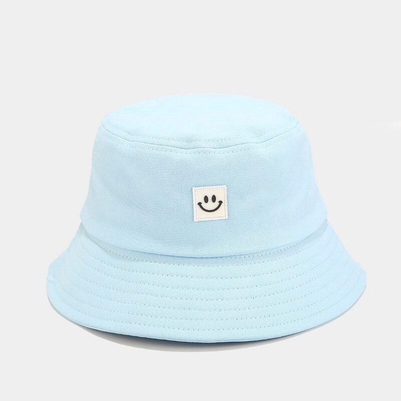 Bucket hat kvinder sød lilla hatte solcreme ensfarvet smil bucket hat панамы efterår trend mænd graffiti: 04