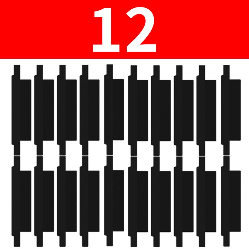 10 sztuk naklejki izolacyjne baterii ochrony rury owijania izolacji naklejki dla iPhone X XS XSM XR 11 12 13 Pro Max mini: 12