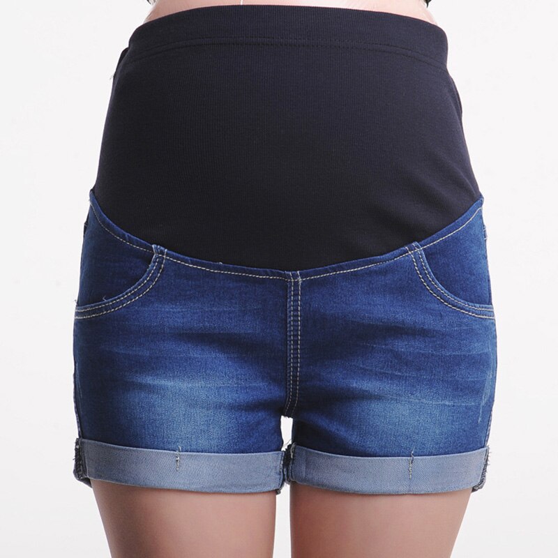 Sommer barsel jeans bukser denim shorts graviditet jeans til gravide afslappet mors tøj tøj: Xxl