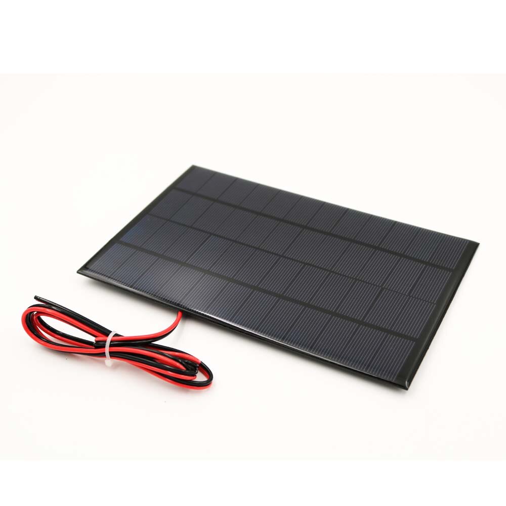 12V 4.2W Mini Solar Cell Solar Panel Standard Epoxy Polycrystalline Silicon with 100cm extend wire