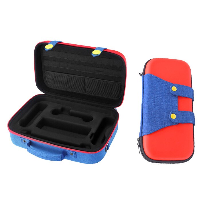 Travel Carrying Case for Nintendo Switch Protective Hard Shell Carry Bag Portable Storage for Mario Fans Console & Accessories: F