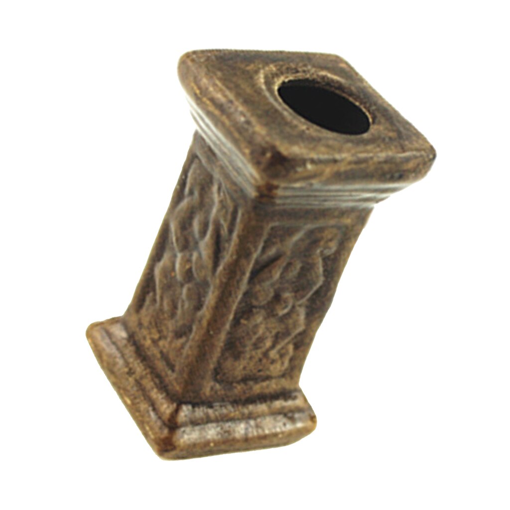 Accessorio fai-da-te per costruzione di Astuccio delle bambole in bronzo con colonna in ceramica retrò in miniatura
