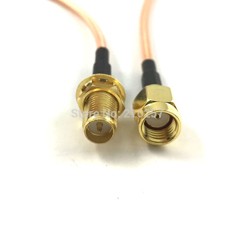 5pcs RG316 Coaxial Cable rp-Sma Male to rp-Sma Female Connector 50cm