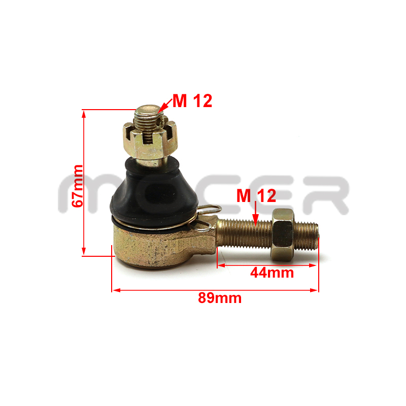 M12-M12 kit estremità tirante per veicolo fuoristrada di grandi dimensioni ATV Quad buggy andare Kart Quad bicicletta snodo sterzo tirante estremità giunto sferico