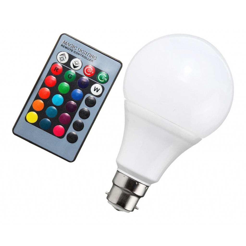 B22 RGB Bulb Remote Color LED Light Bulb Color Changing Light Bulbs