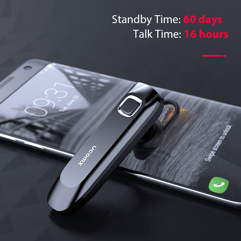 UCOMX U32K Bluetooth Kopfhörer Drahtlose Kopfhörer Ohr Haken Bluetooth Headset mit Mic Freisprecheinrichtung Hörer für iPhone Huawei Xiaomi