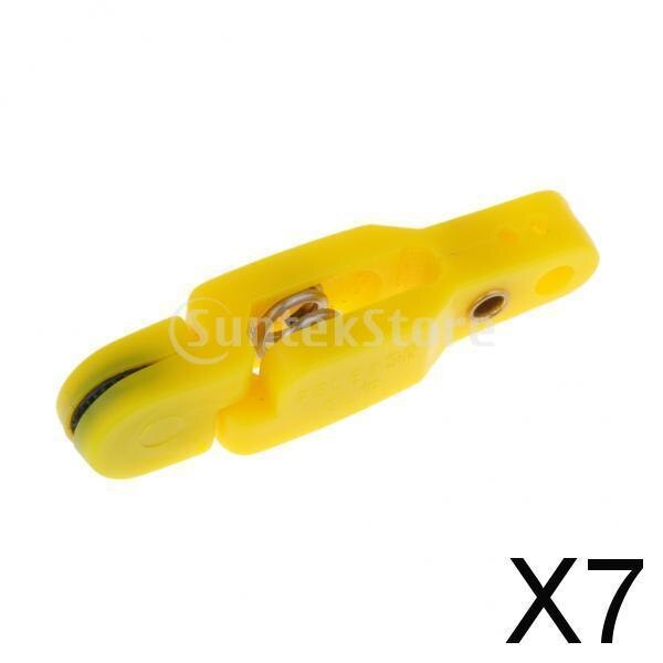 7 Stuks Snap Trolling Release Clips Voor Schaafmachine Board Offshore Downrigger In Ringen Vissen Accessoires: Yellow 7Pcs