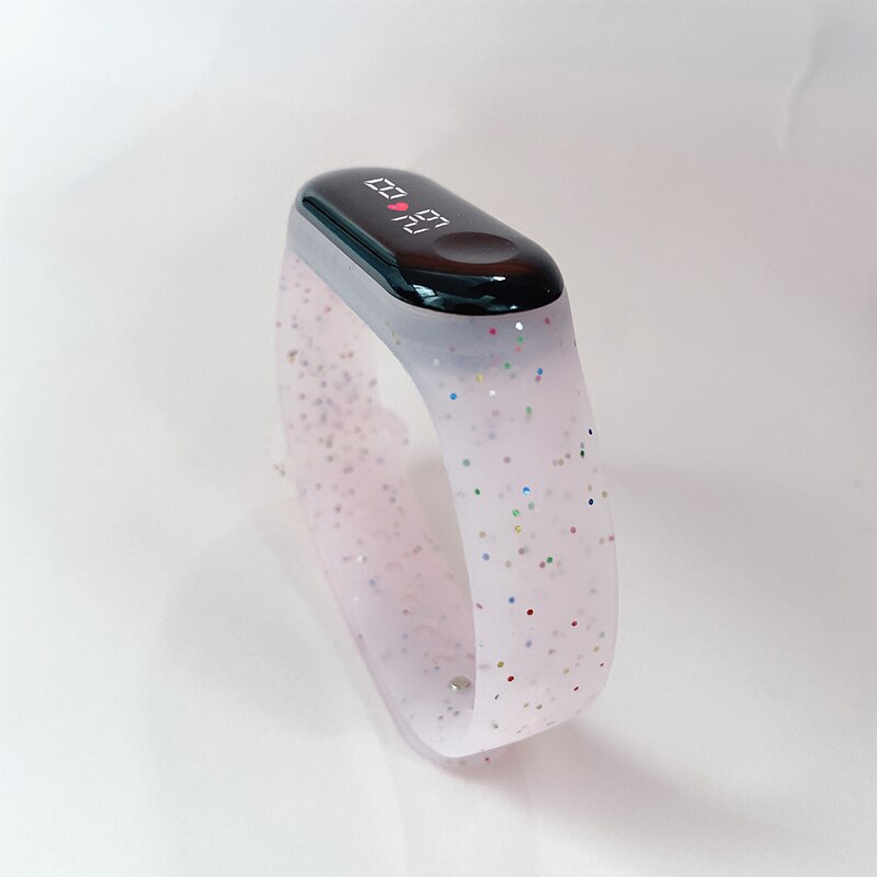 Heren Sporthorloge Casual Digitale Vrouwen Horloges Mode Lichtgevende Siliconen Band Elektronische Klok Reloj Mujer Montre: pink