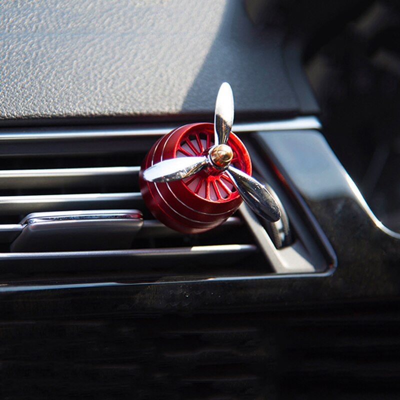 Draagbare Auto Luchtverfrisser Auto Luchtuitlaat Airconditioning Vent Parfum met Led-verlichting Voertuig Fan Auto Decoratie