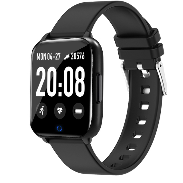 LIGE femmes montre intelligente femmes sport étanche pour iPhone smartwatch moniteur de fréquence cardiaque fonction de pression artérielle Fitness tracker: Black