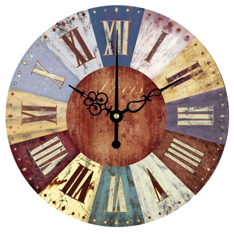 15 Inch Stille Houten Wandklok - Zonnebloem Welkom Design | Decoratieve Ronde Klok