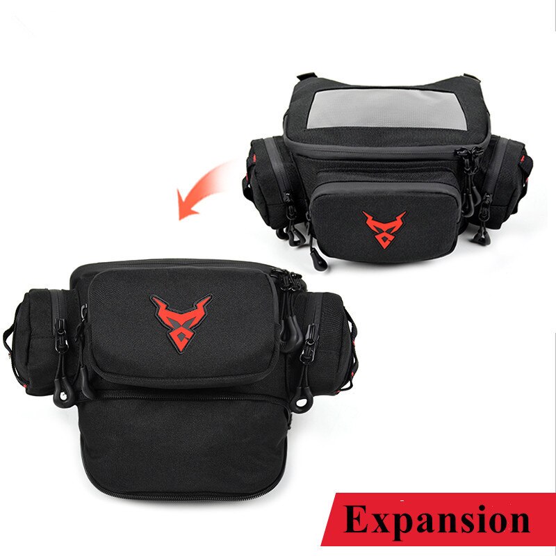 Waterproof Motorcycle Front Bag Universal Windshield Handlebar Fork Storage Bag Multifunction Waist Bag Phone Navigation Pocket