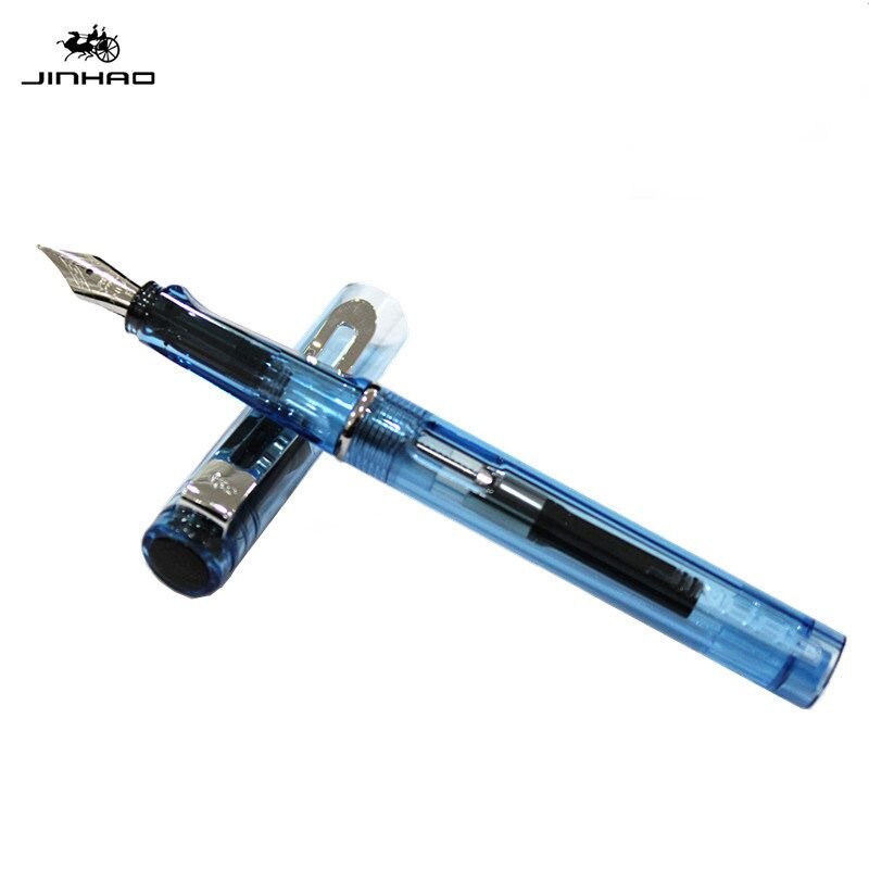 JINHAO 599 fountain Pen School Office supplies man women luxury brand writing pens business pen with 5pcs ink sac