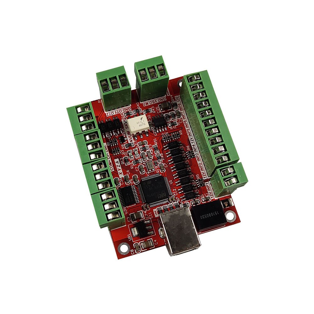 NVUM-SK de interfaz USB Mach3, controlador de movimiento cnc nvcm, 4 ejes, tarjeta de control de movimiento cnc, carcasa de metal no