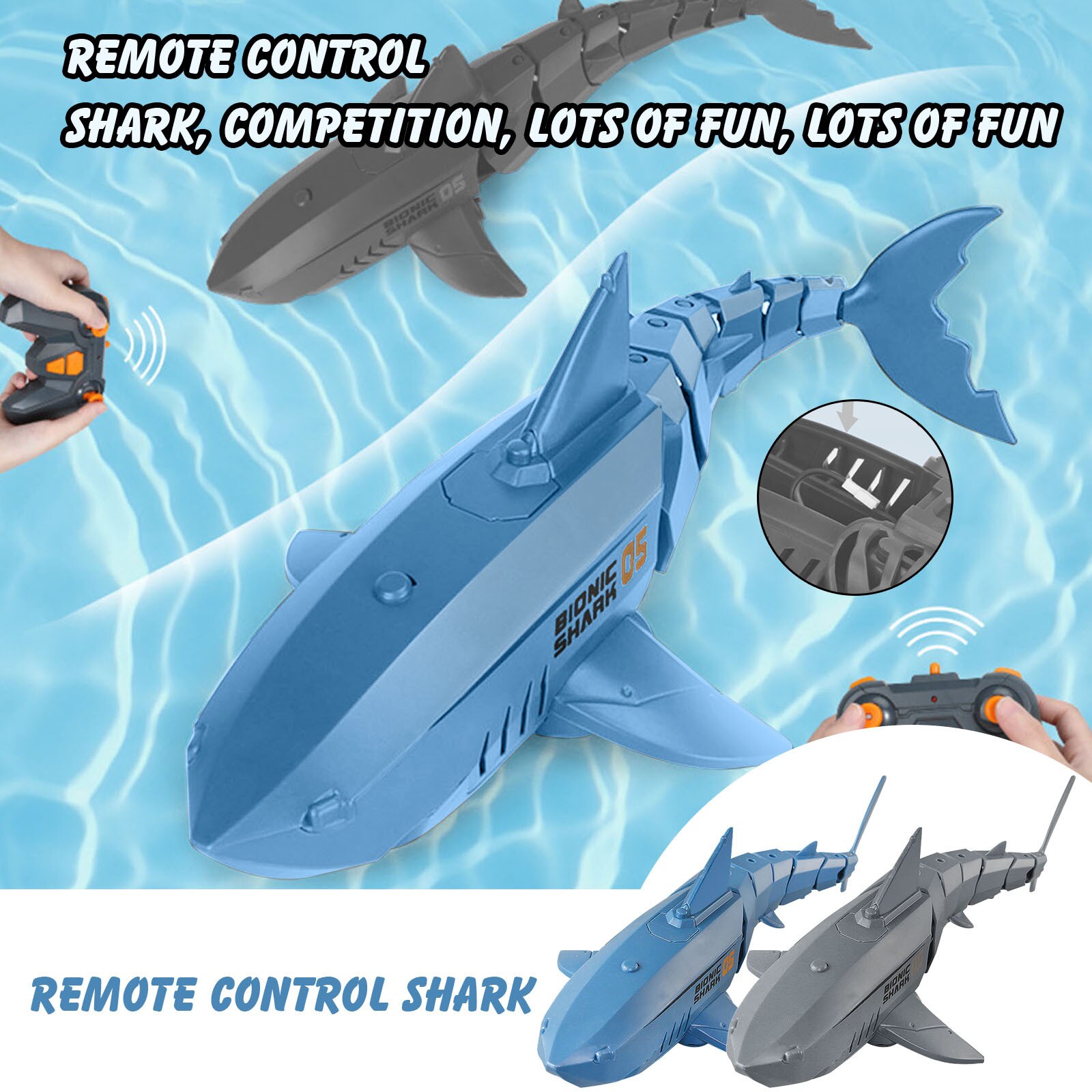 Jouets pour enfants Rc Robot requin créativité éducatif télécommande requin enfants étanche amusant Interaction jouet