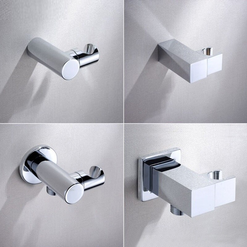 Mttuzk massief messing badkamer vierkante ronde handdouchestoel draagbare douchekop verborgen douche-accessoires handdouchebeugel