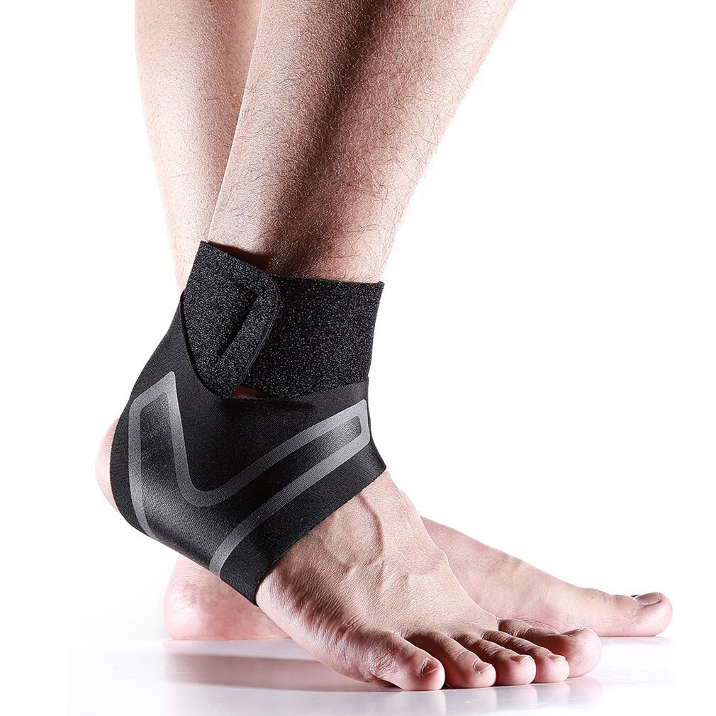 Sport all&#39;aria aperta compressione manica alla caviglia poliestere anti-distorsione calzini pallacanestro calcio arrampicata equipaggiamento protettivo: Right foot