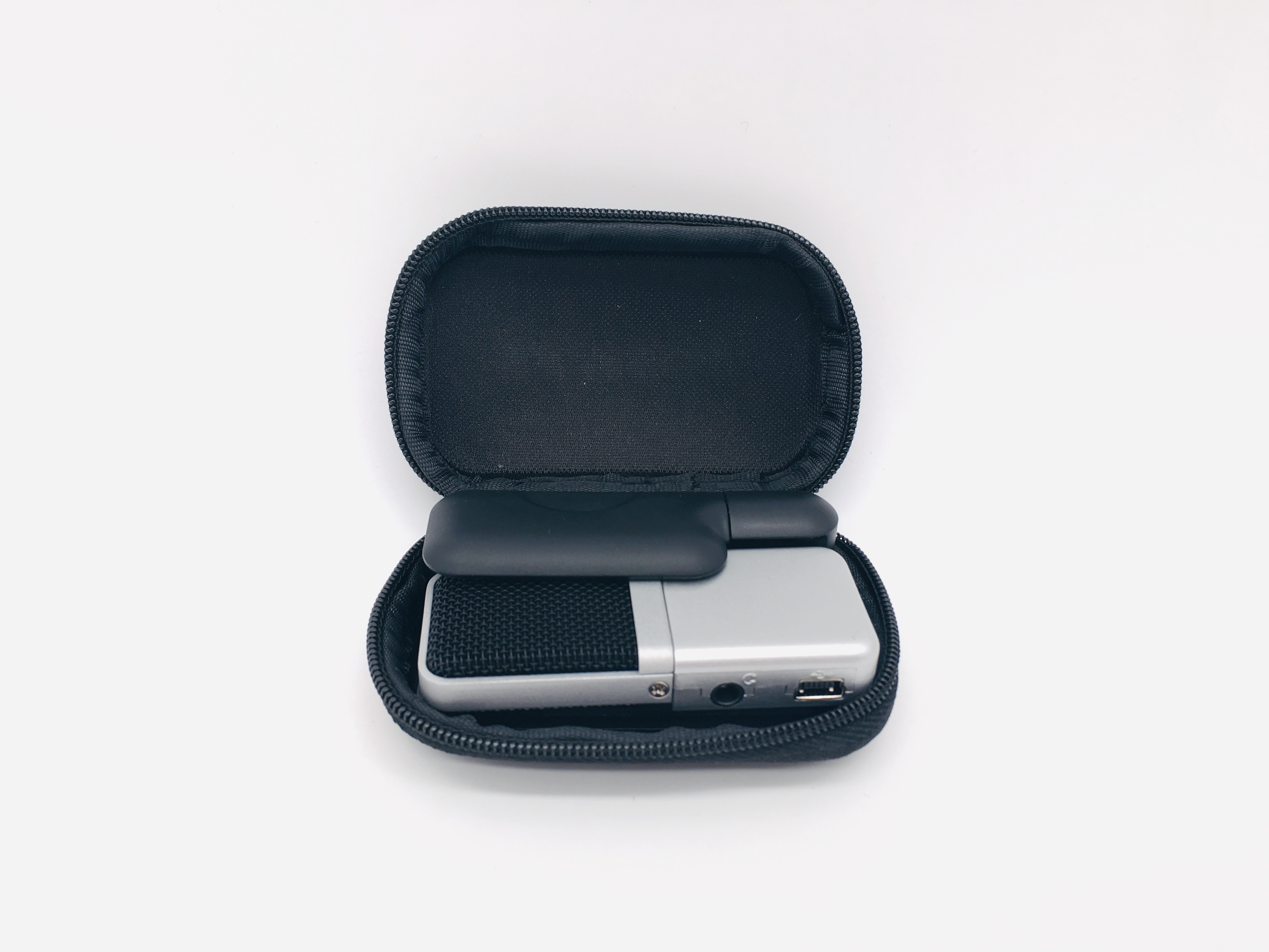 Originele samson go mic draagbare clip-type mini-opnamecondensatormicrofoon met usb-kabel, draagtas voor computeropnames