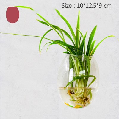 Europese glazen hydrocultuur wandbloemvaas, groene planten, wanddecoratie, aquarium, knutselen, scandinavische bloempot: 903