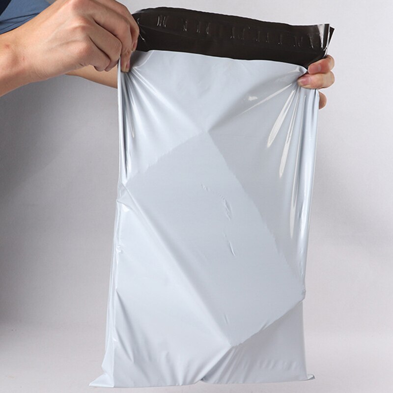 20 stk 5 størrelser hvid kurerpose selvforseglet plastikkonvolutterpose postposer ekspreskonvolutter forretningsforsyninger