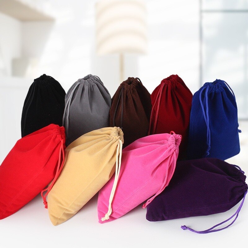 1pc Velvet Power Bank Bag USB Charging Line Data Cable Storage Bag Students Stationery Pouch Vacuum Cup Bottle Bag Random Color