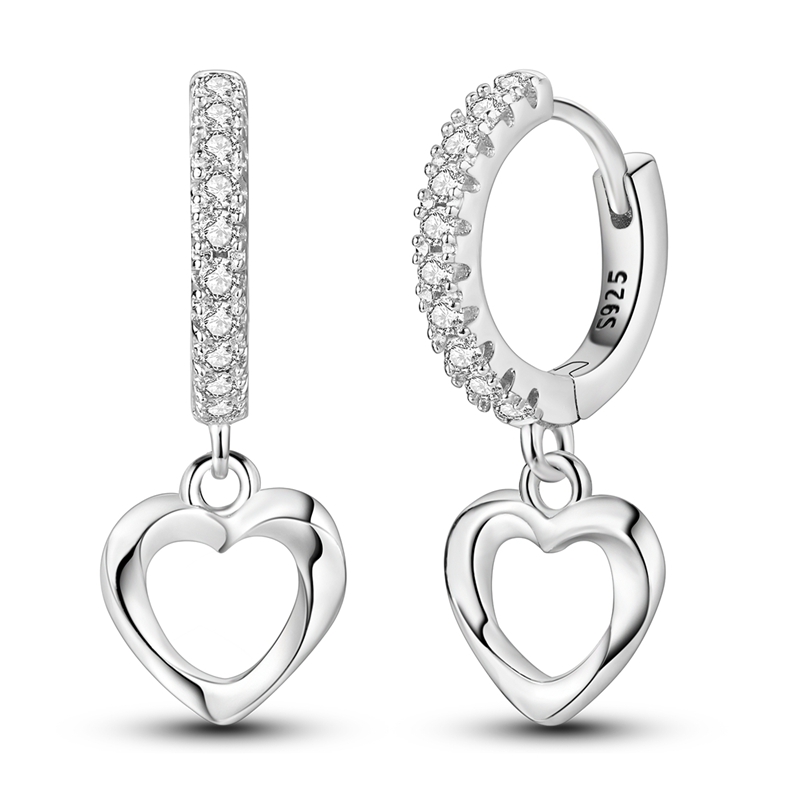 925 Sterling Silver Zirconium Hoop Earrings For Women Jewelry Anniversary Wedding Making Jewelry: Yellow