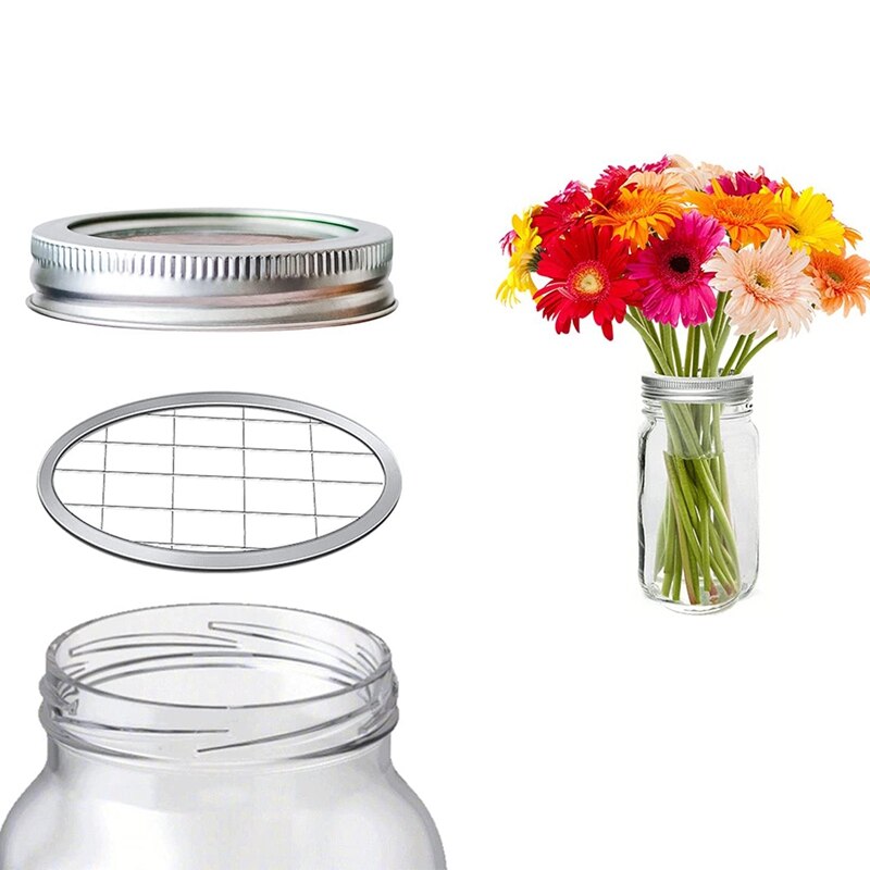 Couvercle de pot Mason grenouille, 10 pièces, pour fixer l&#39;arrangement floral des plantes, Fixation de Vase de bureau à domicile, accessoires de décoration