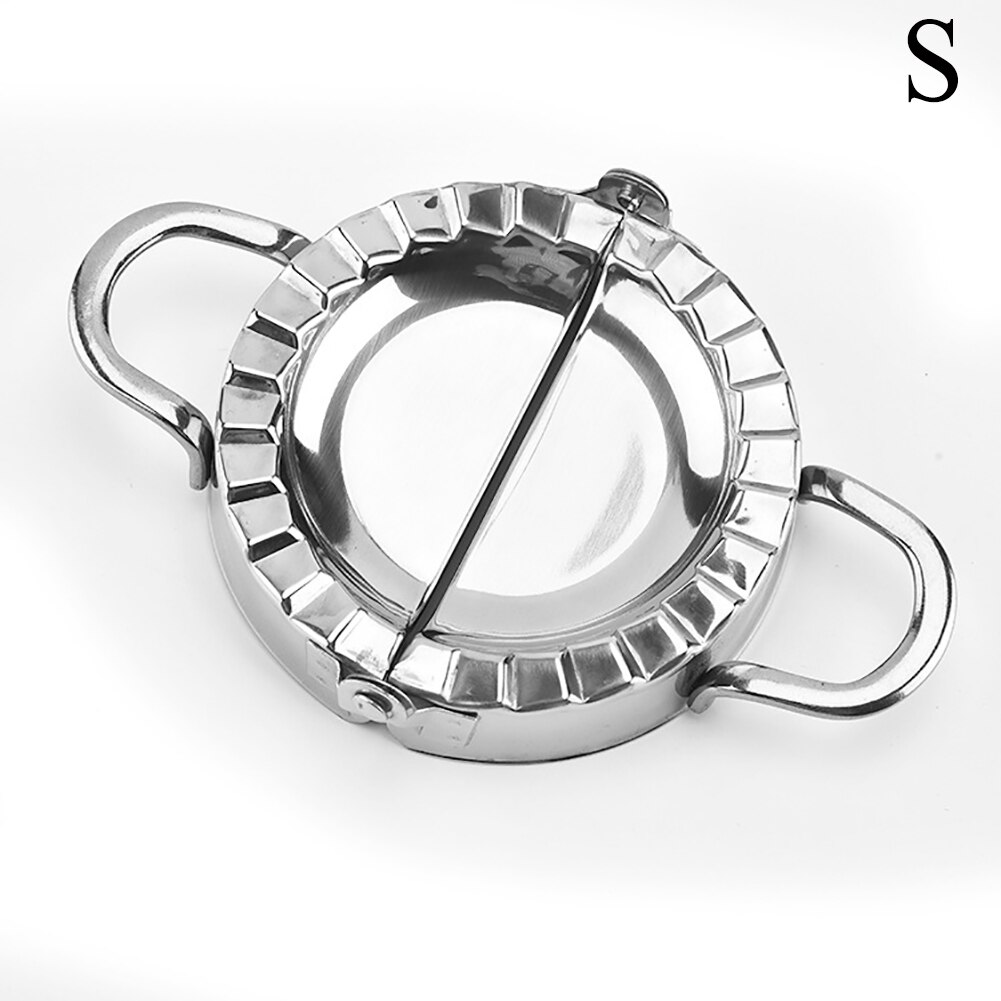 Kjøkken dumplings form multifunksjon rustfritt stål dumpling maker form manuell ravioli form innpakning presser former duppeditt: S