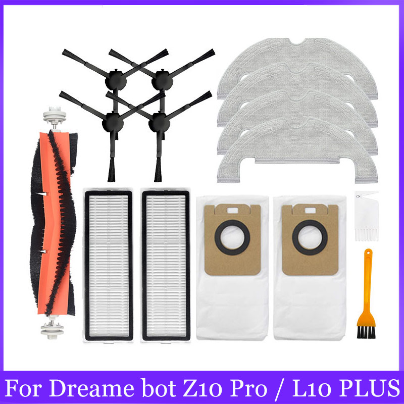 Accesorios para aspiradora Dreame bot Z10 Pro / L10 PLUS XiaoMi Mijia STYTJ05ZHM, Robot vacío automático, cepillo principal/lateral, filtro