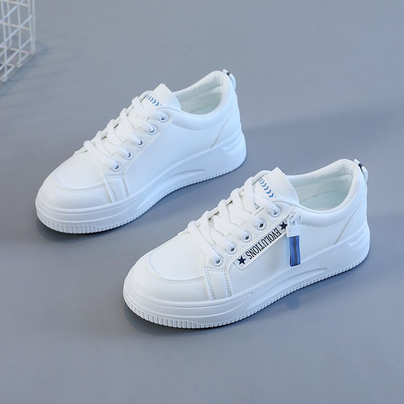 Mały biały buty damskie wrotki 2022 nowa wiosna i jesień niskie buty sportowe na co dzień studenci zwiększają buty skórzane: 2 / 39