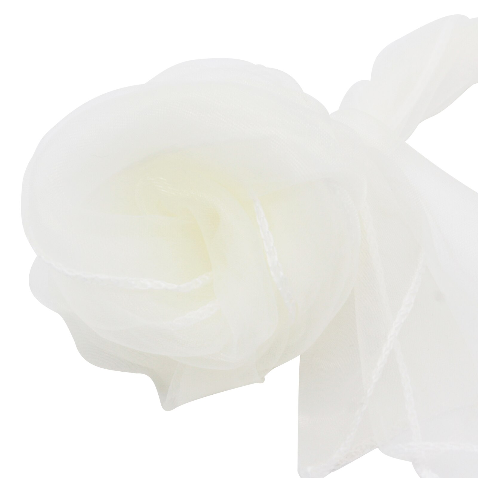 Organza stole skære sløjfe stole skære tyl til bryllup begivenheder & fest banket juledekoration mintgrøn: Elfenben