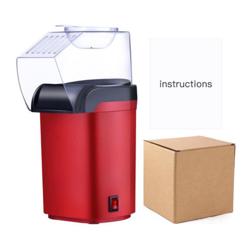 Electric Corn Popcorn Maker Household Automatic Mini Air Popcorn Making Machine DIY Corn Popper Children 110V 220V