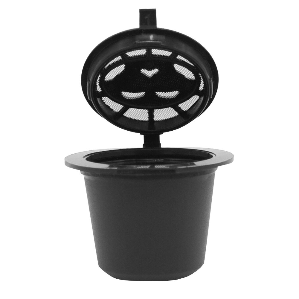 3pcs Nespresso Stainless Coffee Capsules Cup Refillable Coffee Capsule Refilling Filter Coffeeware Compatible with Nespresso Ma: black