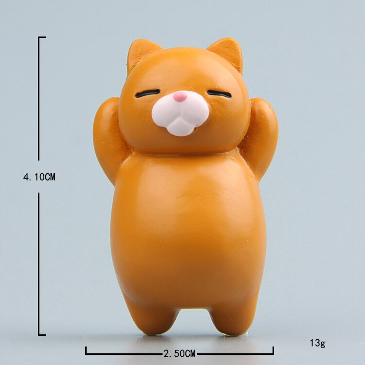 Imán de nevera con forma de gato, imán de nevera con forma de gato japonés: Dark coffee