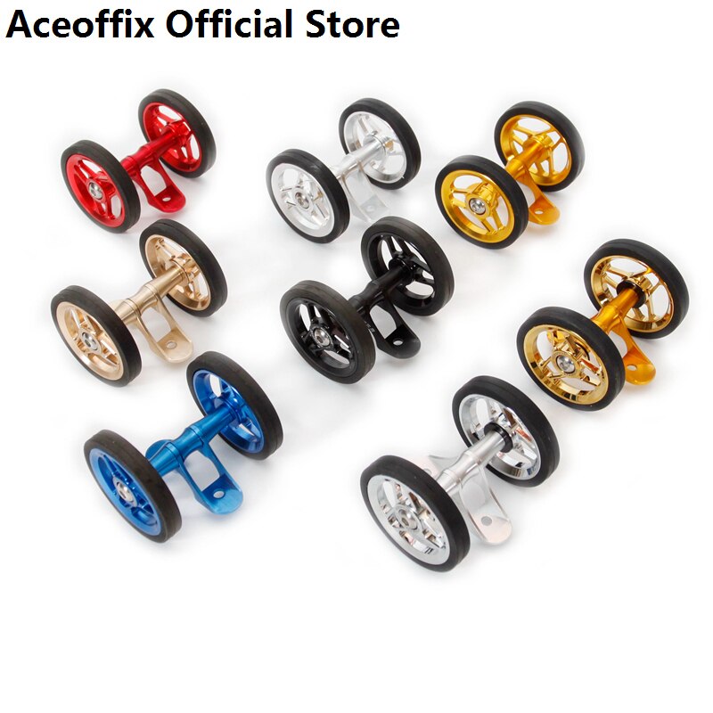 ACEOFFIX-Rodillo de guardabarros de bicicleta plegable 2022, para Brompton, rueda doble Easywheel, 52mm, FE3S