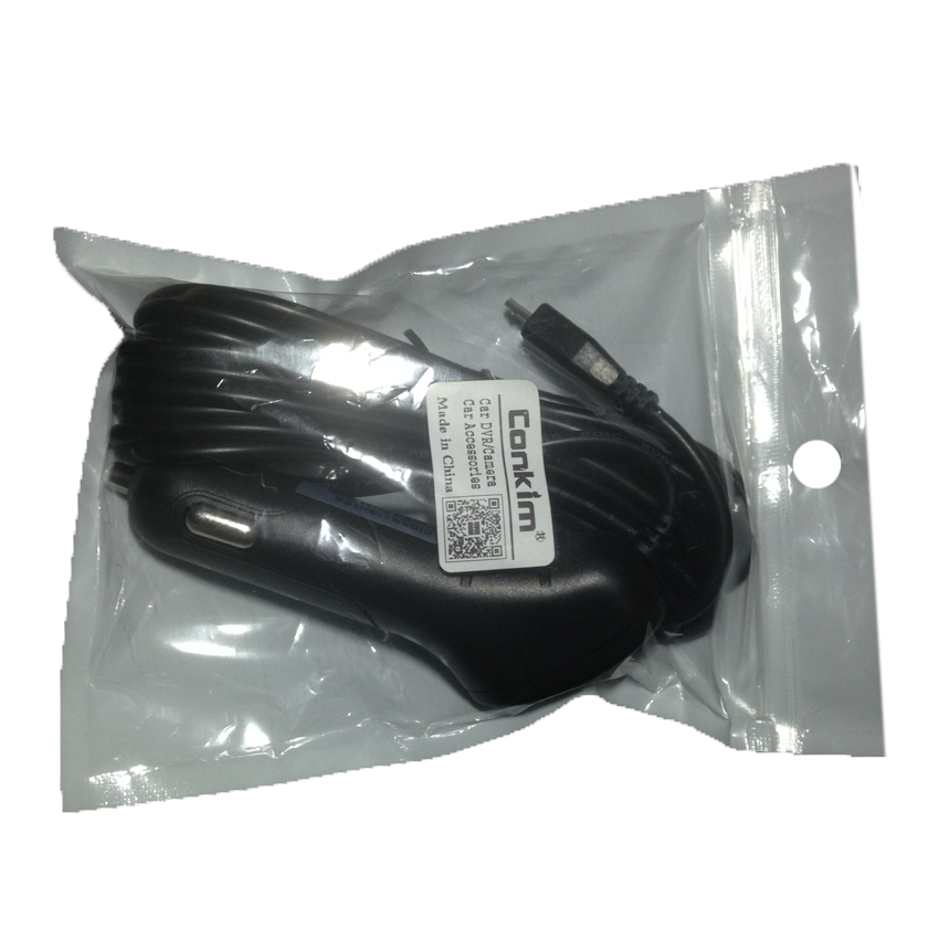 Conkim Car Charger Universal Micro USB 3M 5V 1.5A Car-Charger Adapter For Dash Cam Mini 0805P 0806S 0807 0906 For GPS Navigation