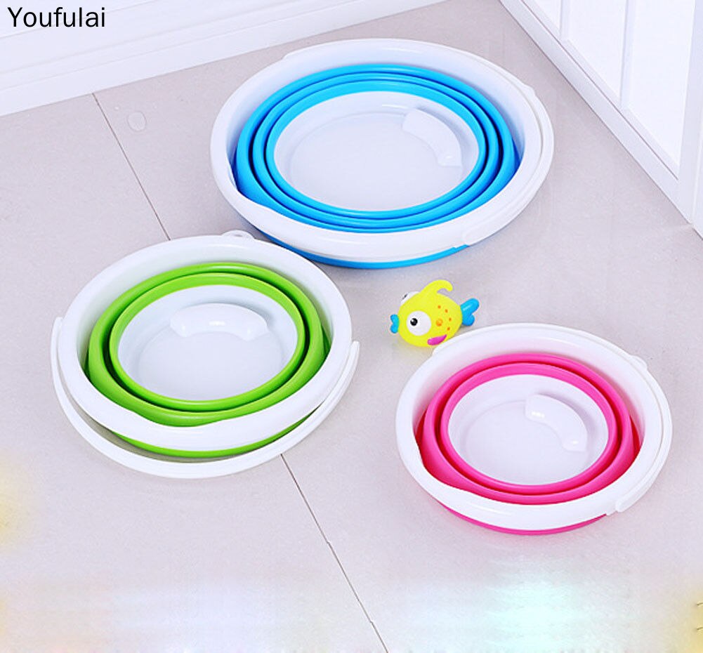 5c Bucket 10L/5L/3L Folding Water Bucket Collapsible Buckets Camping Outdoor Foldable Bucket Fishing Pot Durable Folding Bucket