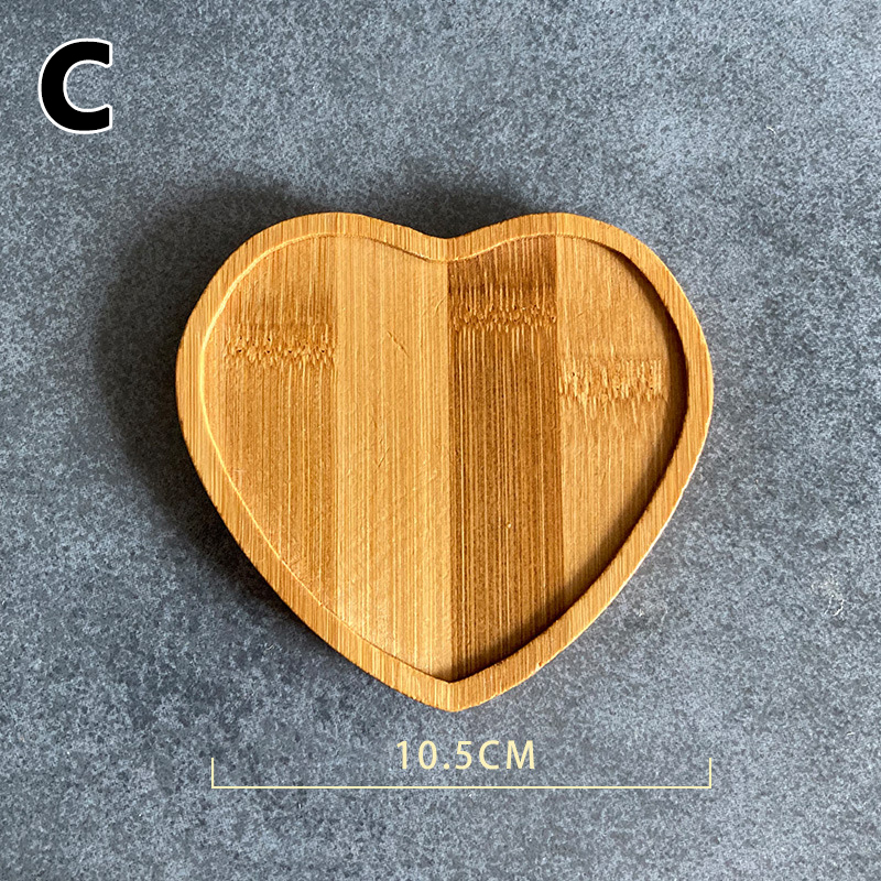 Posavasos redondo de madera para tazas, posavasos cuadrado con corazón de mosaico artesanal, mantel individual hecho a mano, herramienta de mosaico artesanal, ranura de bambú