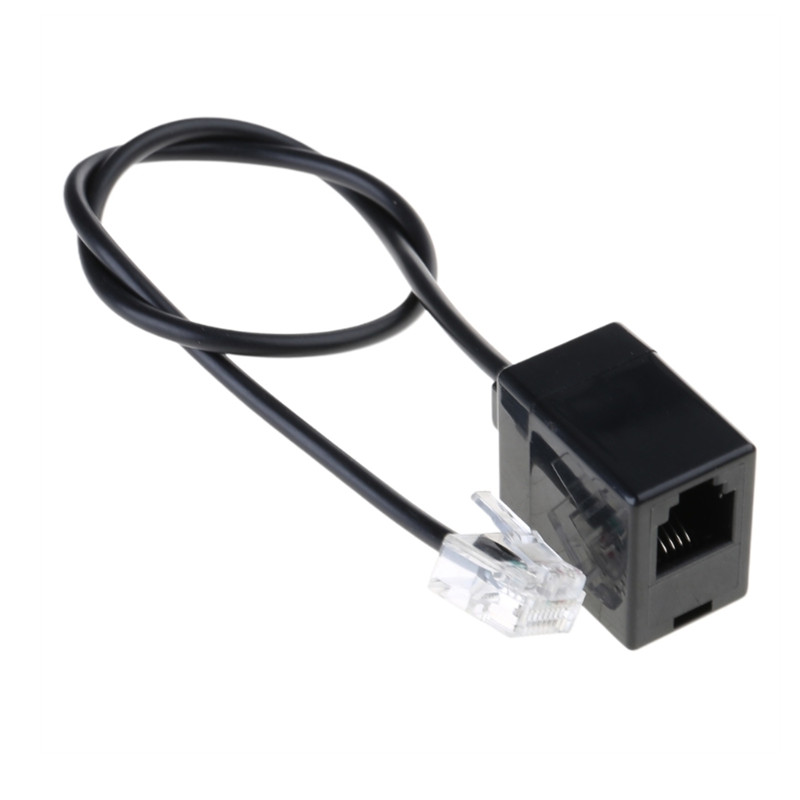 telephone Ethernet RJ45 8P8C male To RJ11 6P4C female Adapter Cable,Office Converter Cord Male To Female RJ45 to RJ11 Converter