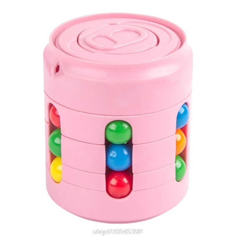 Magic Bean Roterende Speelgoed Kinderen Intelligentie Vingertop Magische Kubus Leren Speelgoed Intellectuele Game Kinderen A22 21: Pink