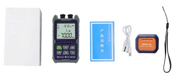 Mini 4 in 1 Optical Power Meter Visual Fault Locator Network Cable Test optical fiber tester 5km 15km 30KM VFL