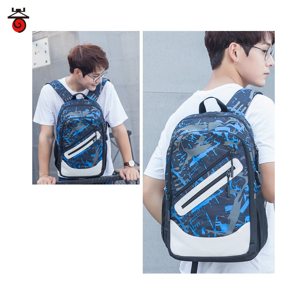 2pcs Bag Set Boys School Bags Waterproof Large Backpack Teenagers Bagpack High School Backpack for Boy Girls Student Chest Bag