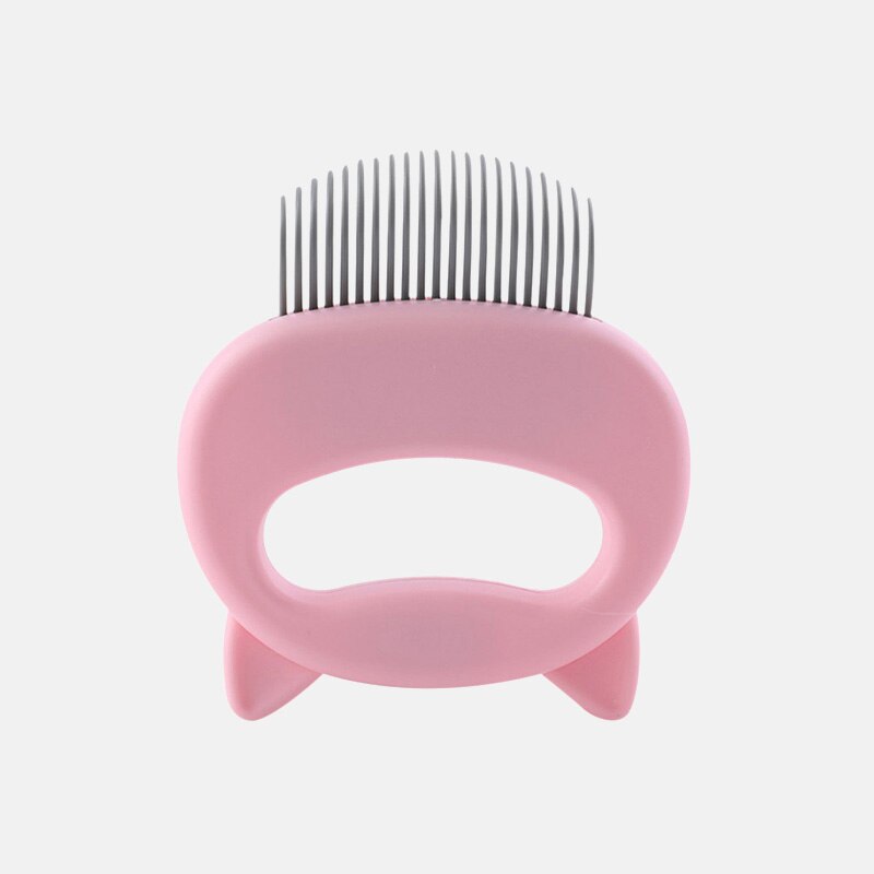 Huisdier Kat Grooming Massage Borstel Draagbare Pet Hair Remover Met Shell Vormige Handvat Haar Remover Pet Grooming Massage Gereedschap: 1